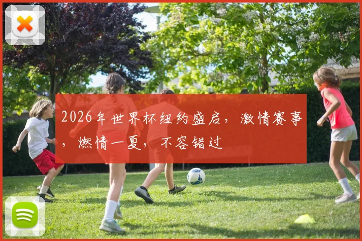 2026年世界杯纽约盛启，激情赛事，燃情一夏，不容错过